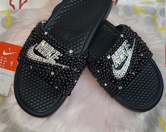 clear nike slides