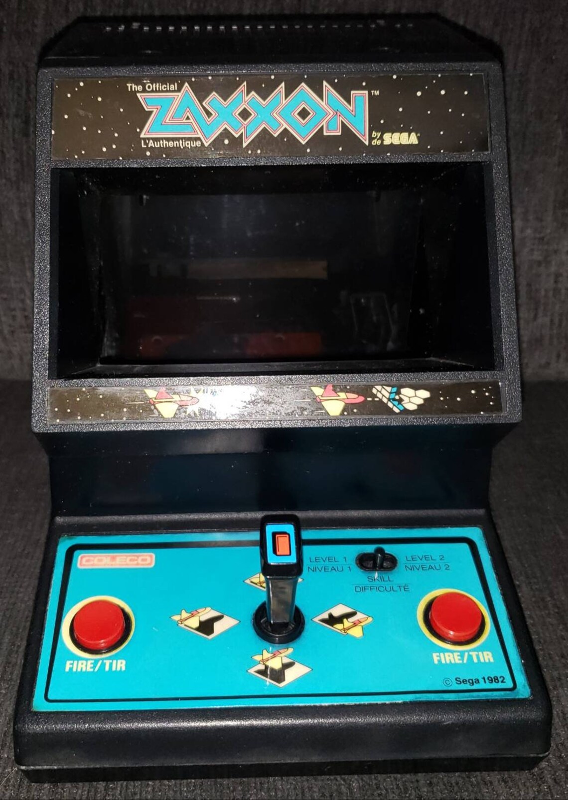 1982 coleco ZAXXON mini arcade tabletop by sega Work fine Etsy