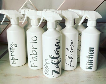 Spray Bottles 500ml - Refillable, Bathroom, Kitchen, Zoflora, febreeze etc...Mrs Hinch Inspired