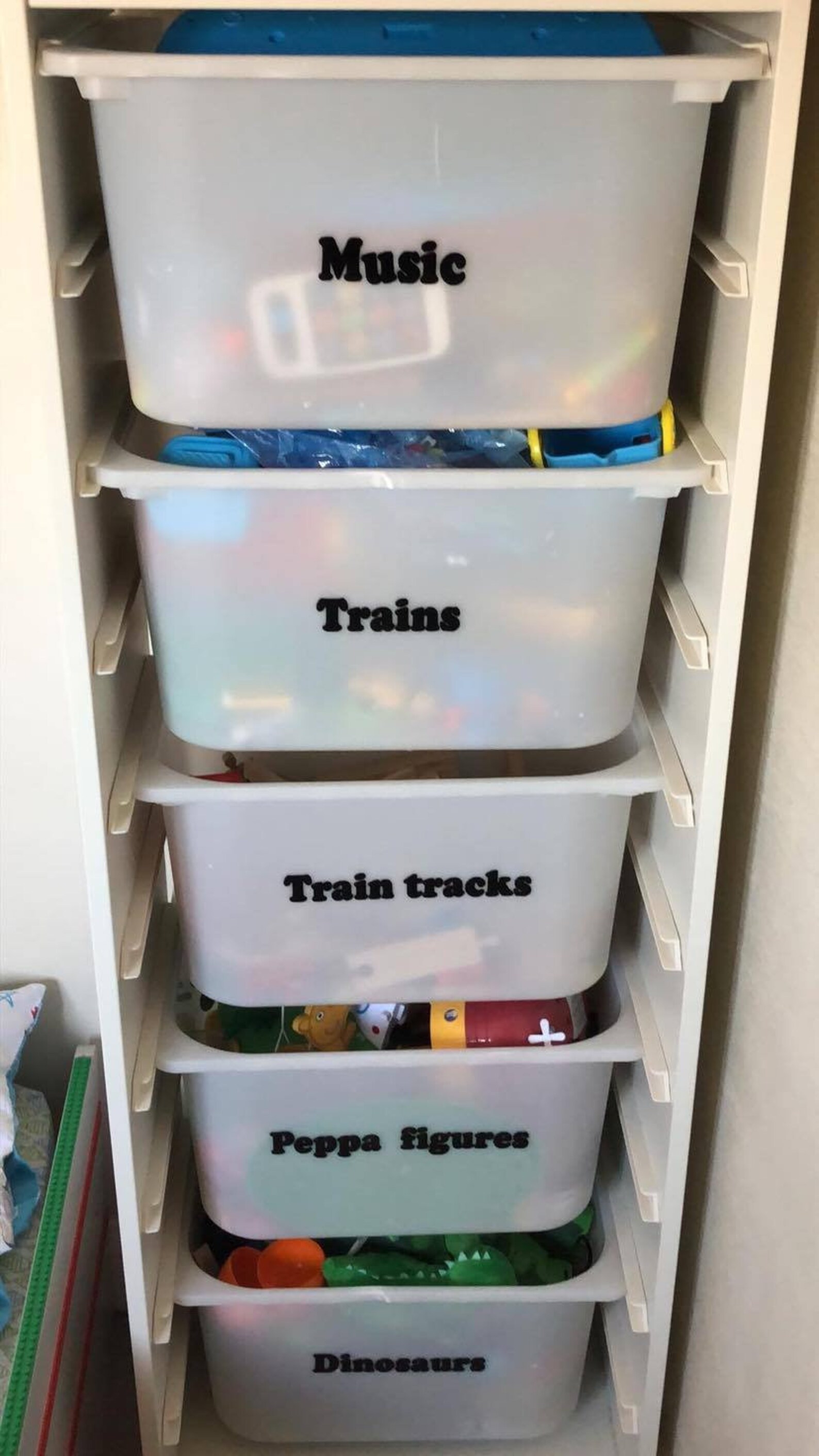 LARGE Personalised Storage Box Labels / Vinyl Word Labels/ Toy Etsy UK