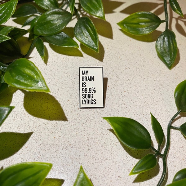 99% Song Lyrics funny pin badge