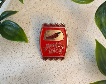 Neurodivergent Spicy - funny pin badge