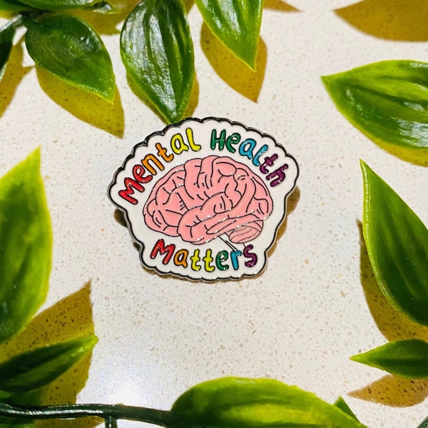 Mental Health Matters - funny pin badge