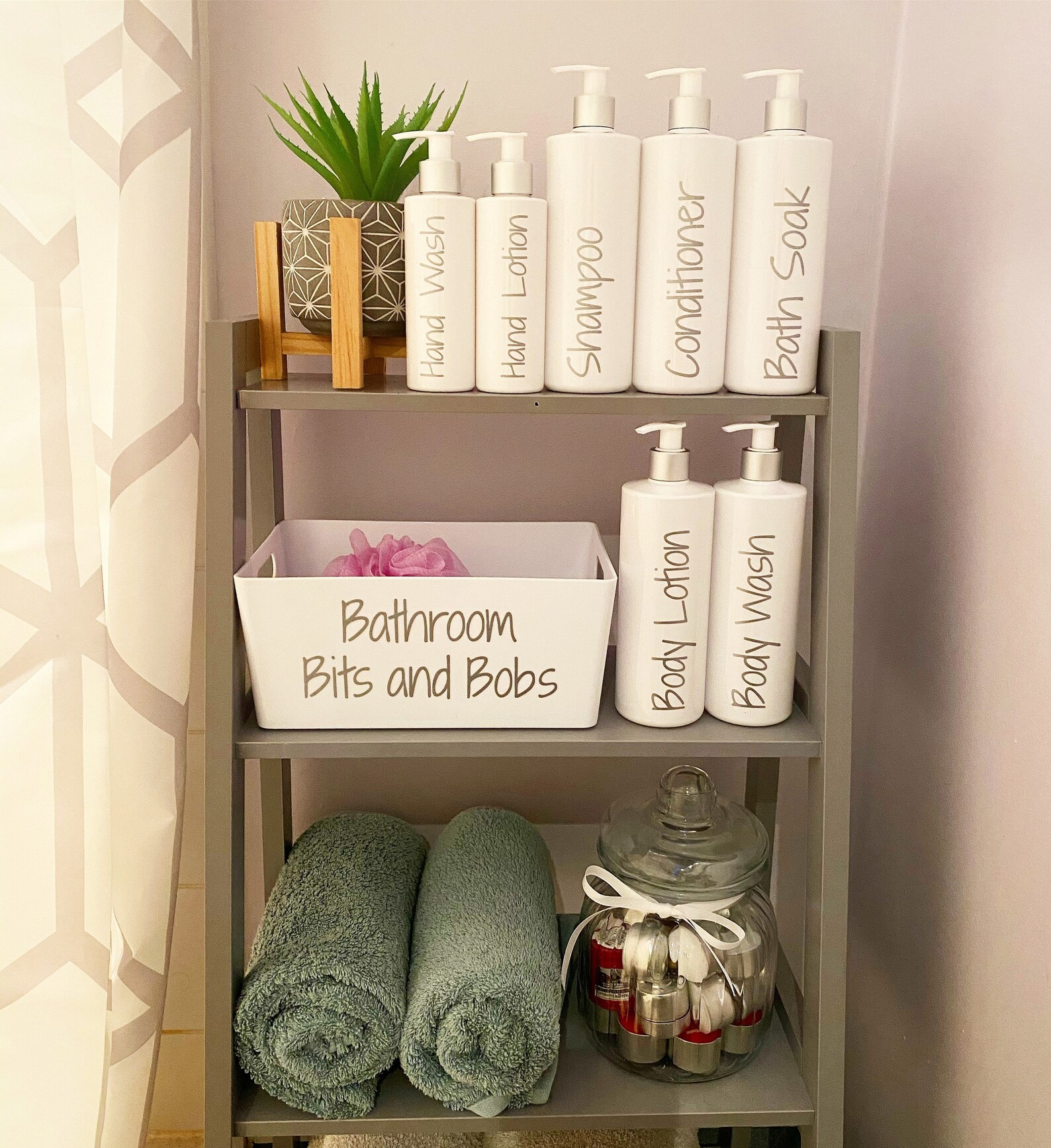 Bathroom Bottles /pump Dispensers/ Bathroom Boxes Customised Etsy