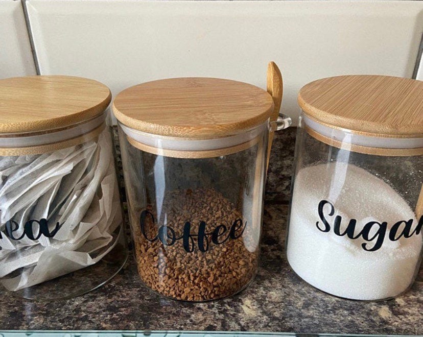 KITCHEN Vinyl Stickers for Jars Boxes Bottles Fully Etsy