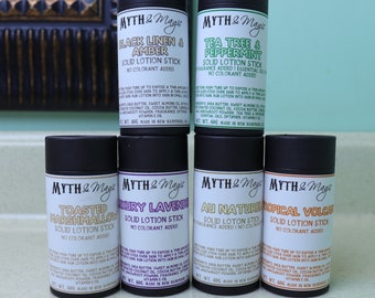 Solid Lotion Stick | Eco-friendly, No Colorants, Fragrance or No Fragrance | 56 grams