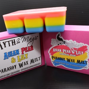 Pansexual Wax Melt | Asian Pear and Lily | LGBT Pride Month 2022 | Parasoy | Plastic-free packaging