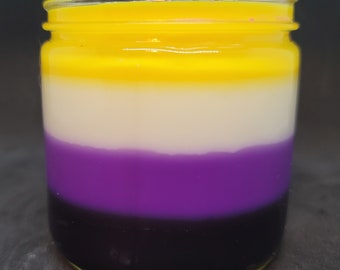 NonBinary Flag Candle | Pride Candle Collection