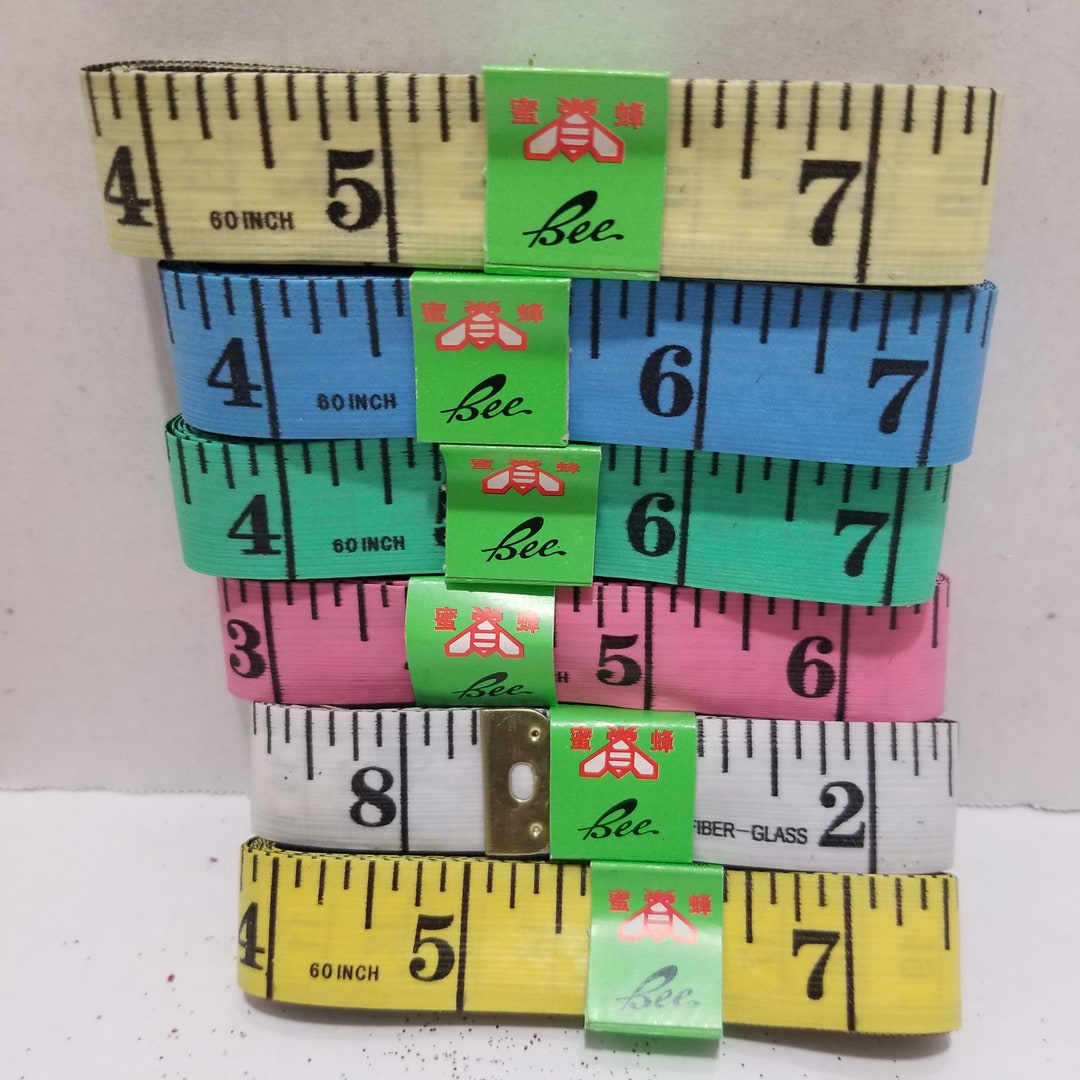 Tailoring Measuring Tape 60 150cm Fiber Glass Assorted Colors 12 Pack