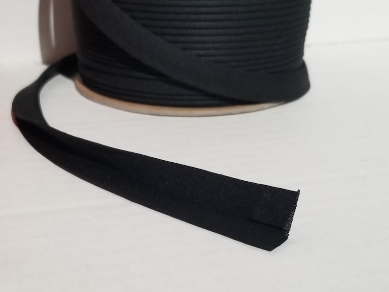 Double Fold Bias Tape, Red Double Fold Bias Tape, Black Double Fold Bias Tape, Bias Tape Double Fold, 1/2 Double Fold Bias Tape image 3