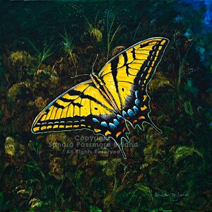 SWALLOWTAIL BUTTERFLY PRINT Giclee Butterfly Painting Print Entomology gift for Butterfly Lover Gift Gardener Gift Butterfly Art Print