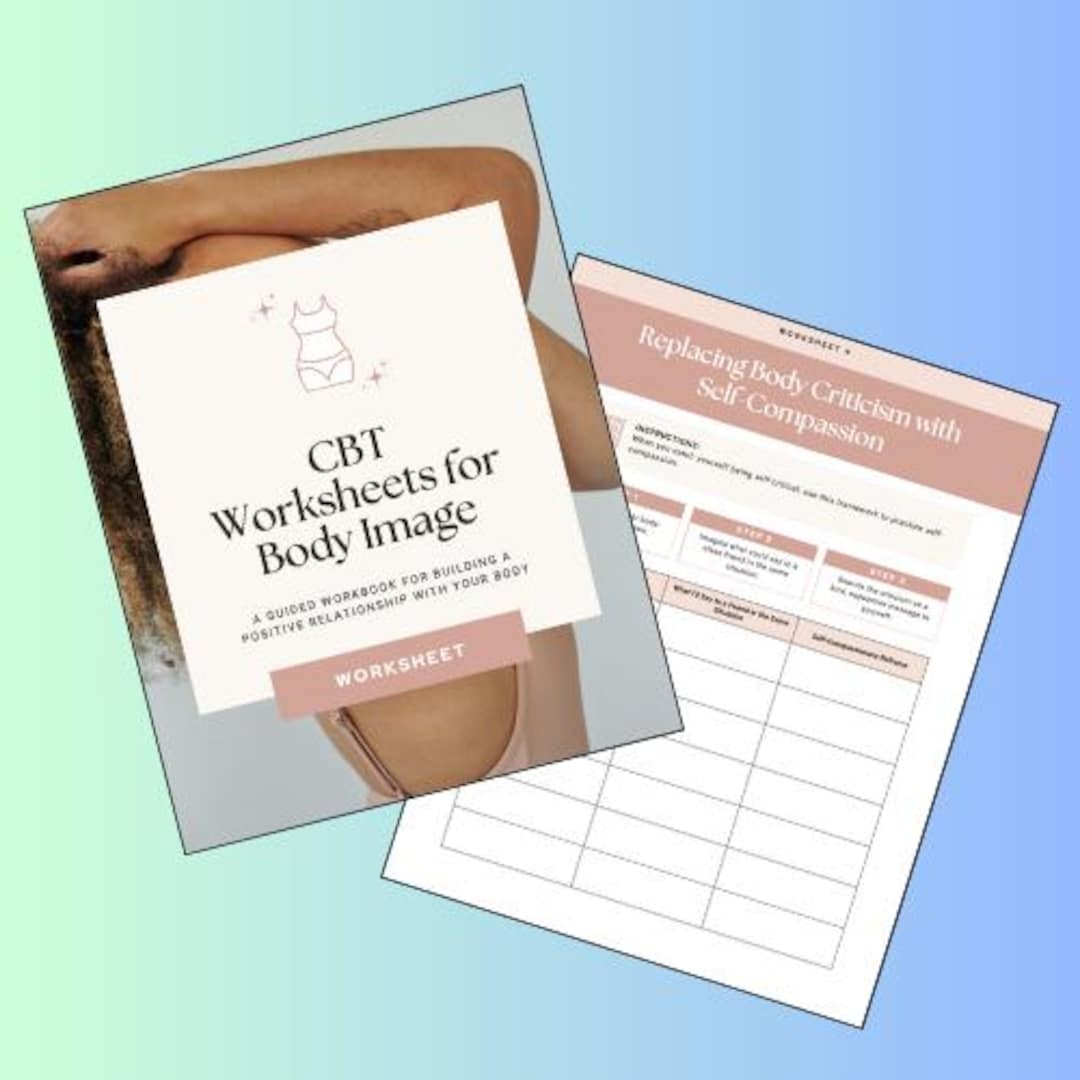 Cognitive Behavior Therapy Worksheets for Body Image, Counseling, How ...