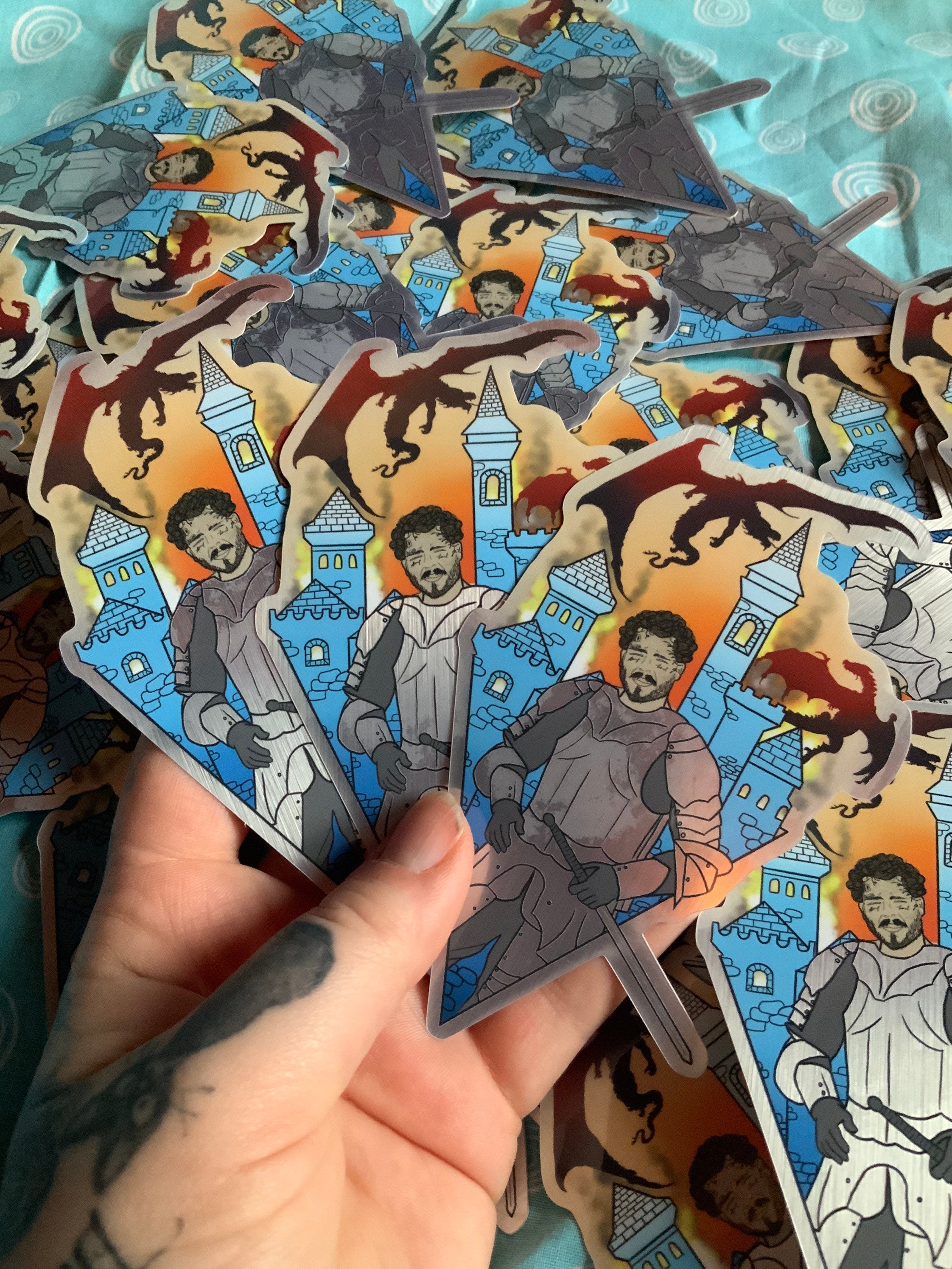 Post Malone Knight en Shining Armor Sticker Etsy