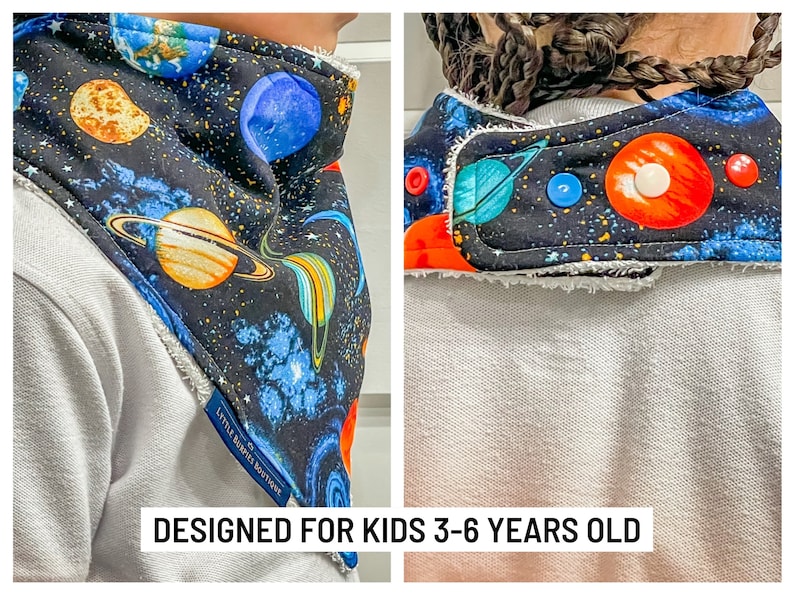 Special Needs Bandana Bibs - Popular Right Now, Trending Now, Baby Yoga Designs, Family Cloth, Adult Bibs, Adaptive Clothing, Waterproof Bib image 2