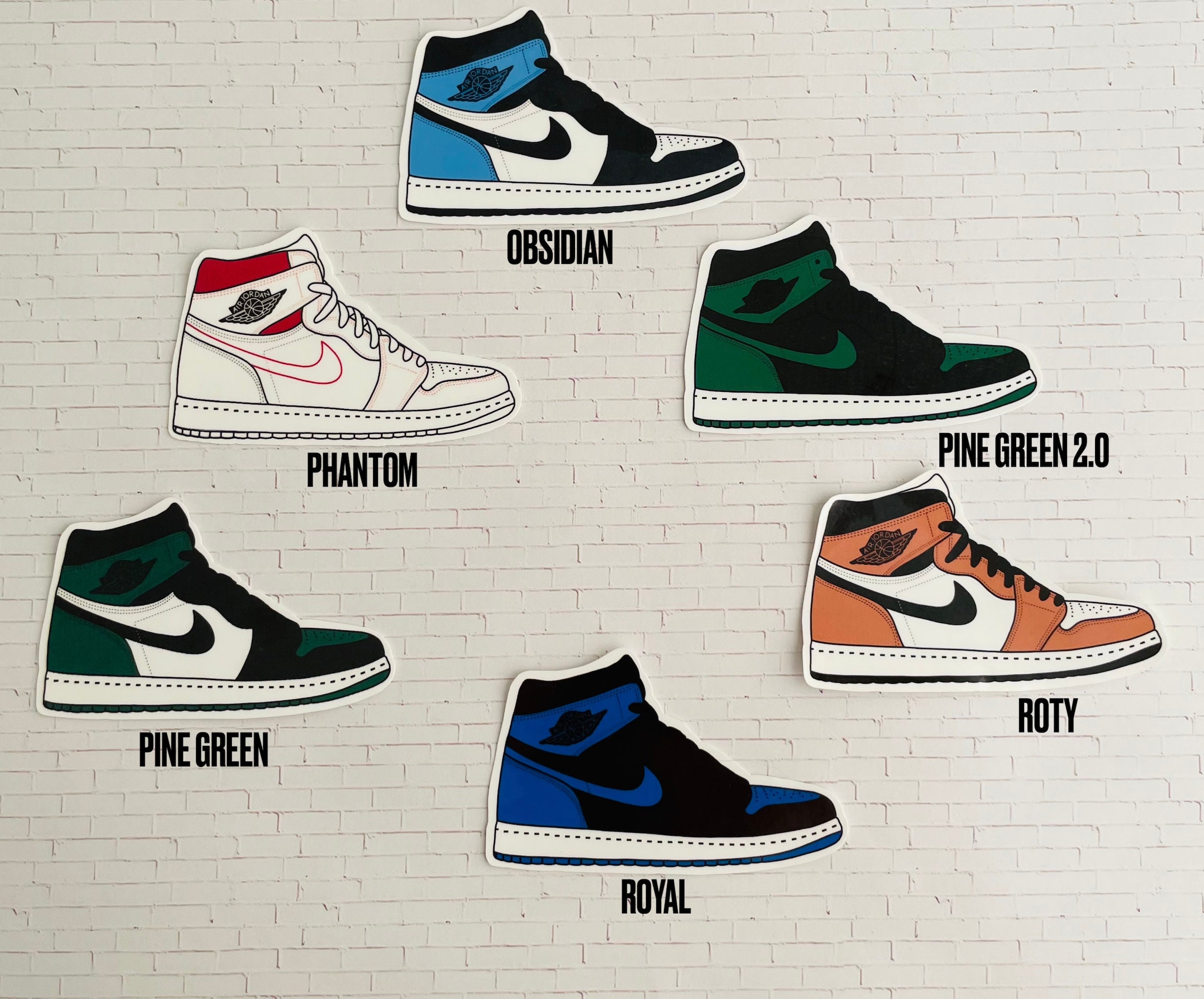 jordan 1 low sticker pack