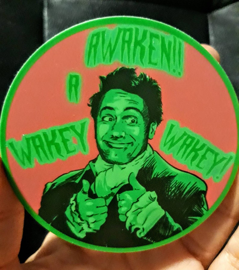 What We Do In The Shadows Viago 'Awaken! A Wakey Wakey' 3' sticker laptop decal CHeck OUt my SHop! Tons of cool stickers and artwork! 