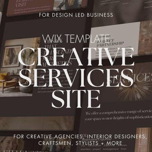 Wix Website Template: Designer Creative Business Theme with Online Bookings