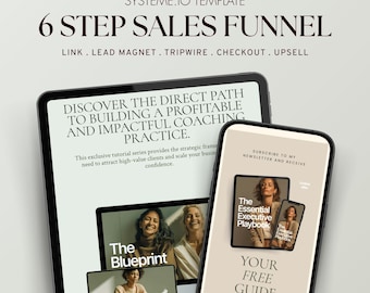Systeme.io Sales Funnel Template: 6-Pages for Digital Products, Coaching, Courses