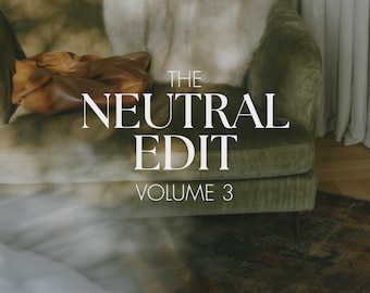 30 Neutral Lifestyle Stock Images, Moody Editorial Brand Content (Digital Download)