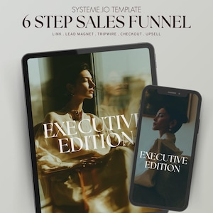 Systeme.io Sales Funnel Template: 6 pagina's voor digitale producten, coaching en cursussen