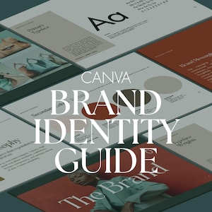 Modèle d'identité de marque Canva : guide du système de conception de luxe de 45 pages