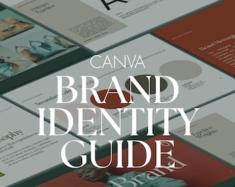 Canva Brand Identity Template: 45-Page Luxury Design System Guide
