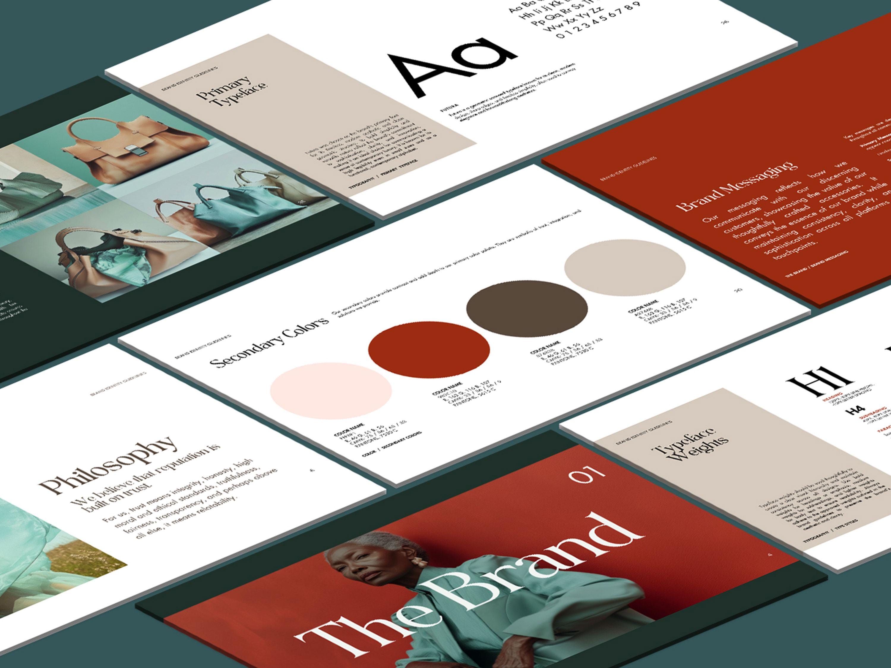 Canva Brand Identity Template: 45-page Luxury Design System Guide - Etsy