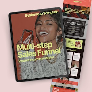 Systeme.io Multi-step Tripwire Sales Funnel Template for selling Digital Products, Coaching or Courses