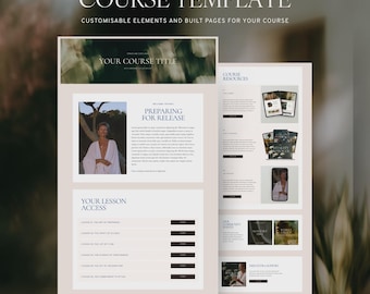 Systeme.io Course Template Kit for Coaching, Membership, Masterclasses and Workshops | Course Theme