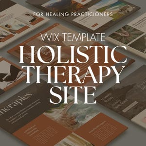 Holistic Wix Website Template: Counsellor Psychologist Naturopathic Theme