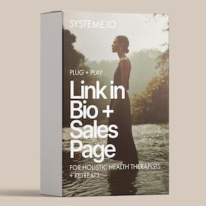 Systeme.io Link in Bio & Sales Page Funnel Template for Coaches, therapists and Healers