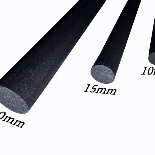 Eva Foam Dowels Half Rounds 3 Sizes 20mm 15mm 10mm Etsy