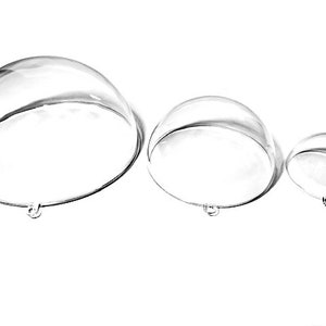 Interlocking Clear Acrylic Half Spheres - for EVA/ Thermoplastic forming and decoration- ( Available in 3 sizes; 2-1/4&quot;, 4&quot; and 5-1/4&quot;)