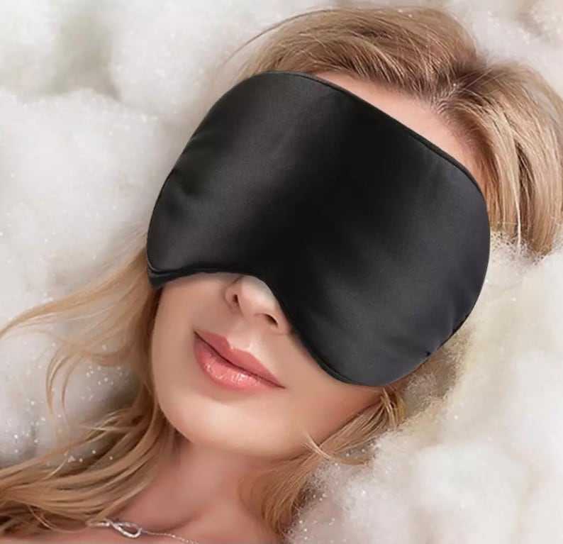 Green Luxury Eye Sleeping Mask Only Blindfold Soft Silk Etsy UK