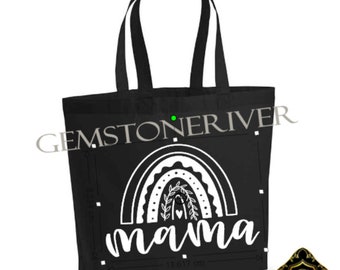 Bolsa de lona 100 % algodón Mama Rainbow