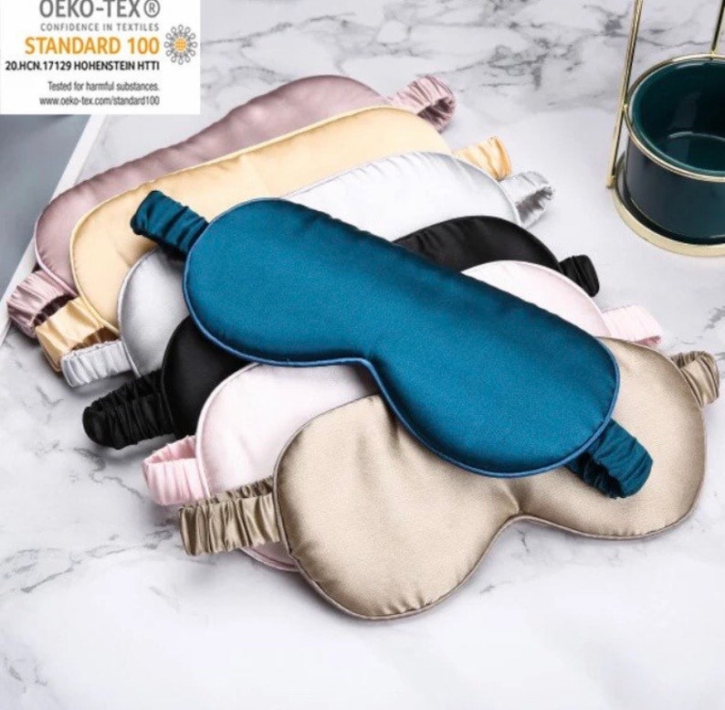 Green Luxury Eye Sleeping Mask Only Blindfold Soft Silk Etsy UK