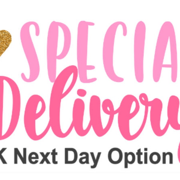 UK Next Day Special Delivery TRACKED  UK Royal Mail  - Top Up Optional fee