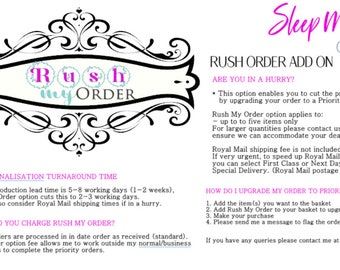 Priority Processing Upgrade – Rush My Order