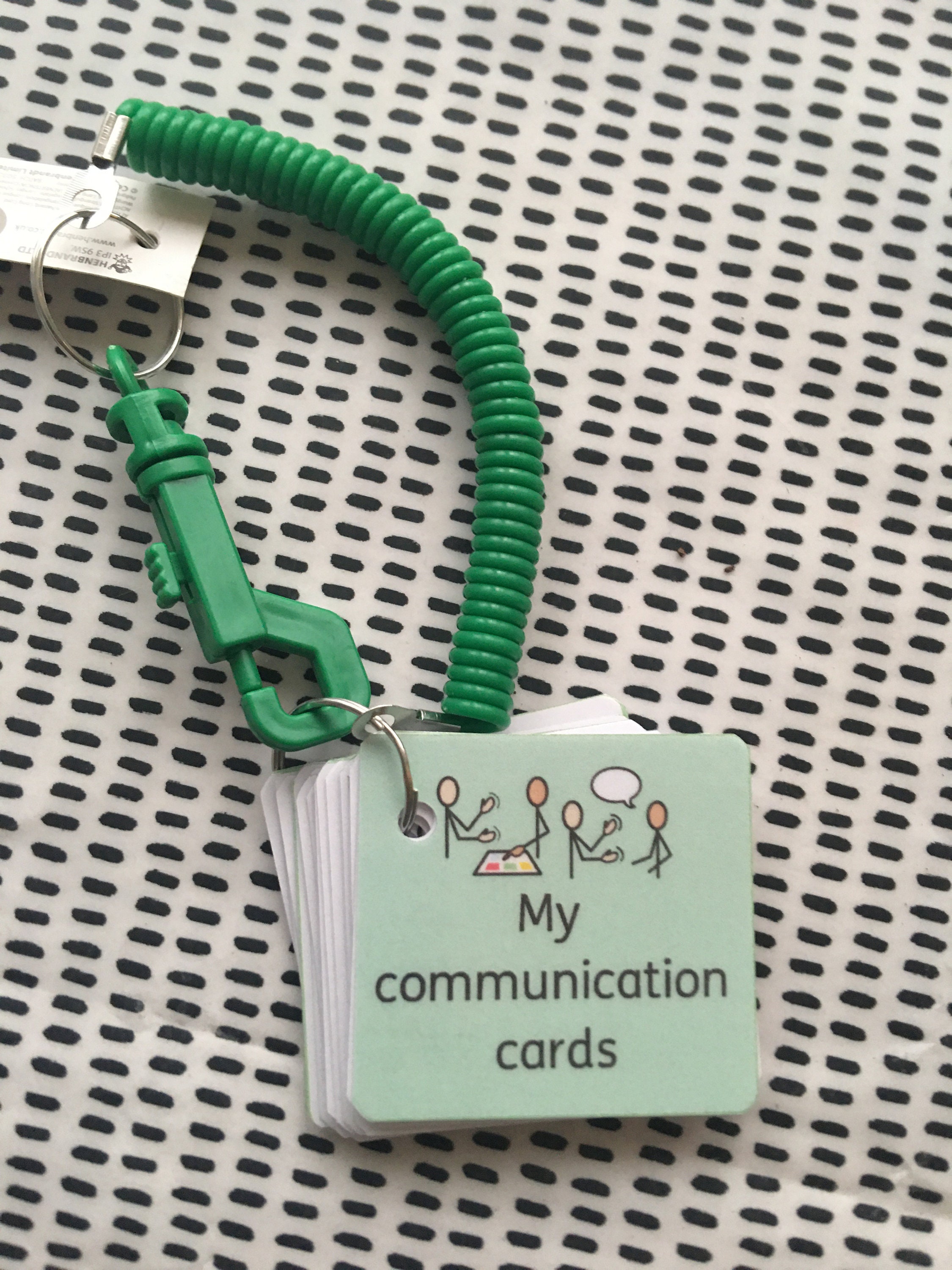 Communication Flash Cards on a Keyring & Communication Mat Set Etsy UK