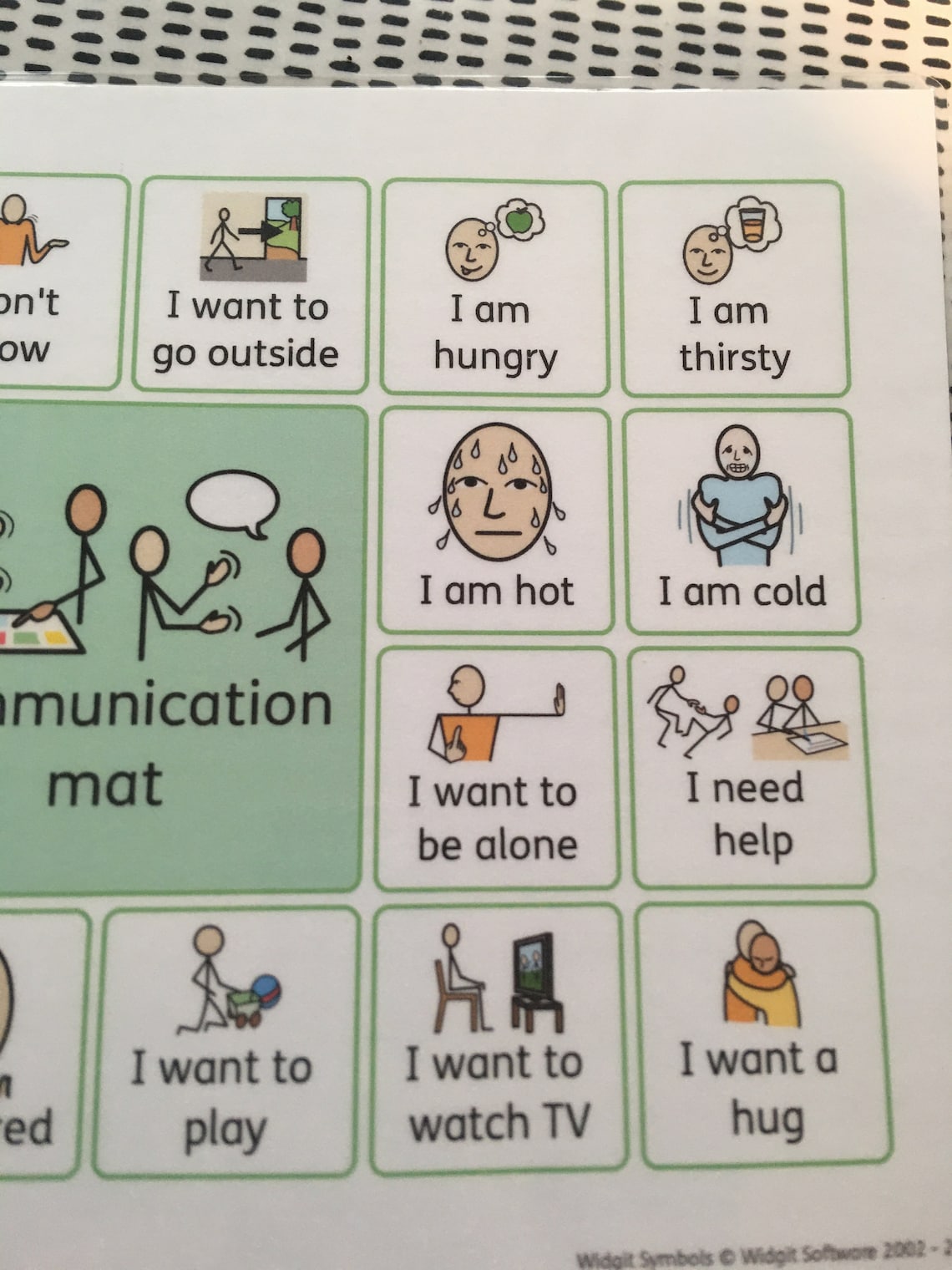 Communication Mat ASD Autism Special Needs Speech and Etsy