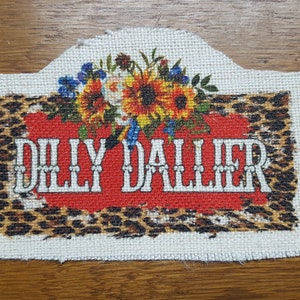 Dilly Dallier, Sunflowers, Leopard, Applique Fabric, Sew On, Material image 2