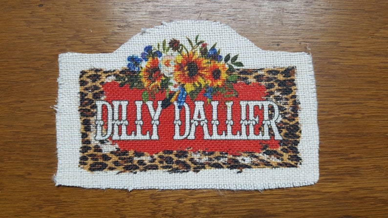Dilly Dallier, Sunflowers, Leopard, Applique Fabric, Sew On, Material image 2