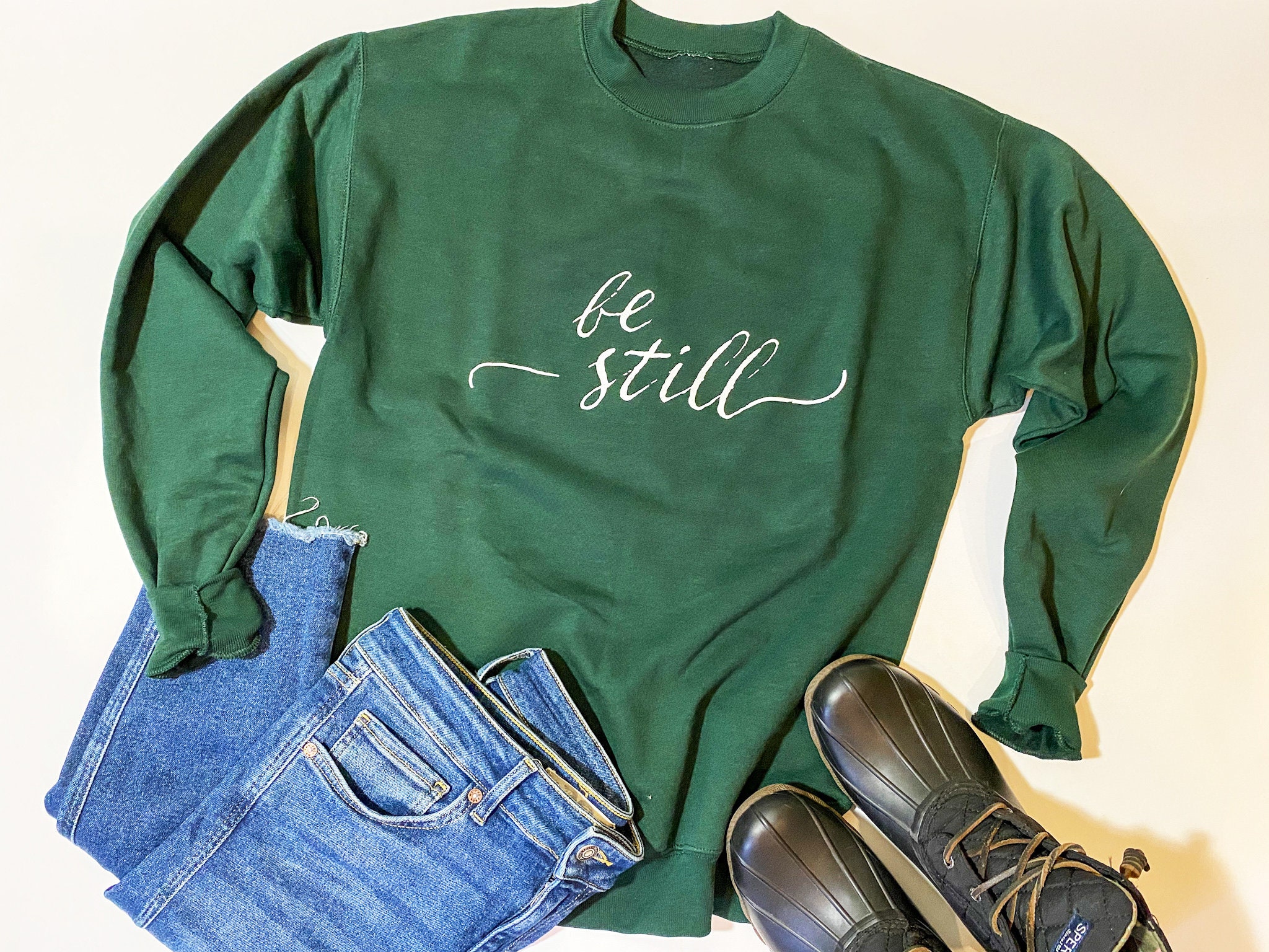 Be Still Crewneck Sweatshirt | Etsy