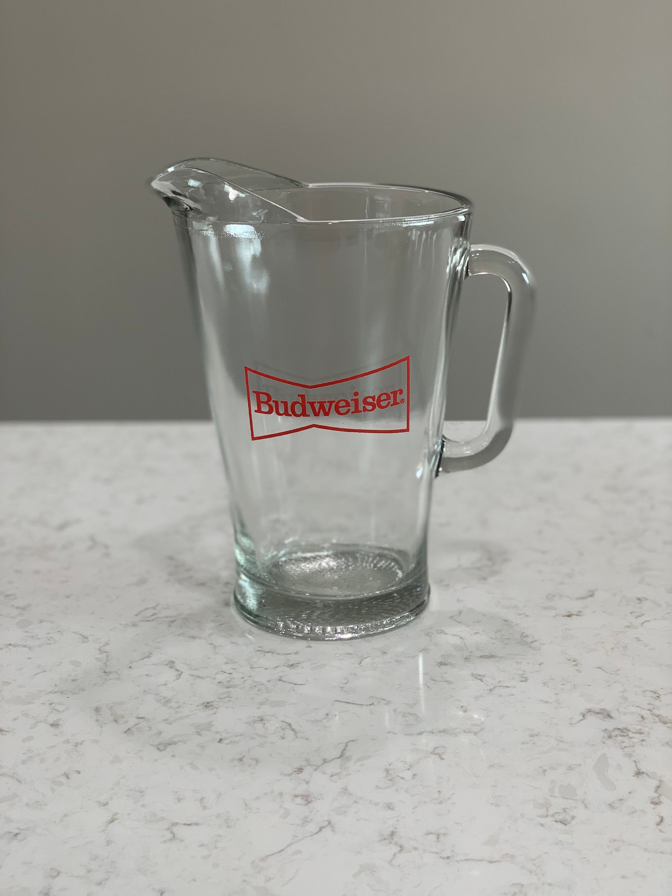 Vintage Budweiser Glass Beer Pitcher Vintage Budweiser Glass Beer Pitcher