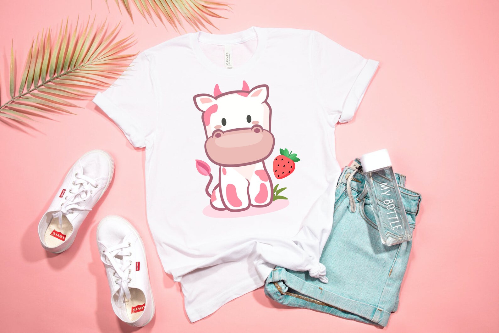 Strawberry Cow Pillow Pet shirt tik tok trend pink cow Etsy