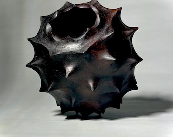 Wood Sculpture ~ Bastogne Walnut ~ Hand Carved ~ Wabi Sabi Art Sculpture ~ Wooden Sculptural Form