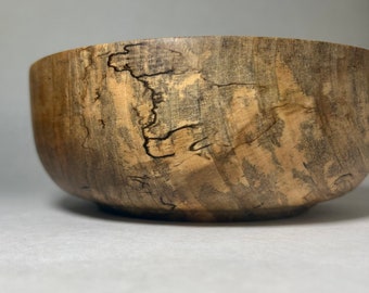 Spalted Crimson King Maple Bowl | Handmade Reclaimed Wood Bowl | Upcycled Wood Bowl | Turned Bowl | Gift Idea | Home Decor | Office Decor