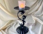8 Cast Iron Altar Centerpiece, Candleholder, Handmade, Designed Fabricated by a Witchy Woman Welder in NY