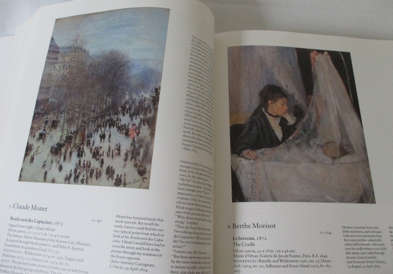 Ticket Stub /& Exhibit Catalog The New Painting Impressionism 1874-1886 ~ DeYoung Museum ~ SF 1986