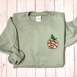 My anxiety is chronic but this ass is iconic embroidered sweatshirt; Unisex; Oversized; Cozy